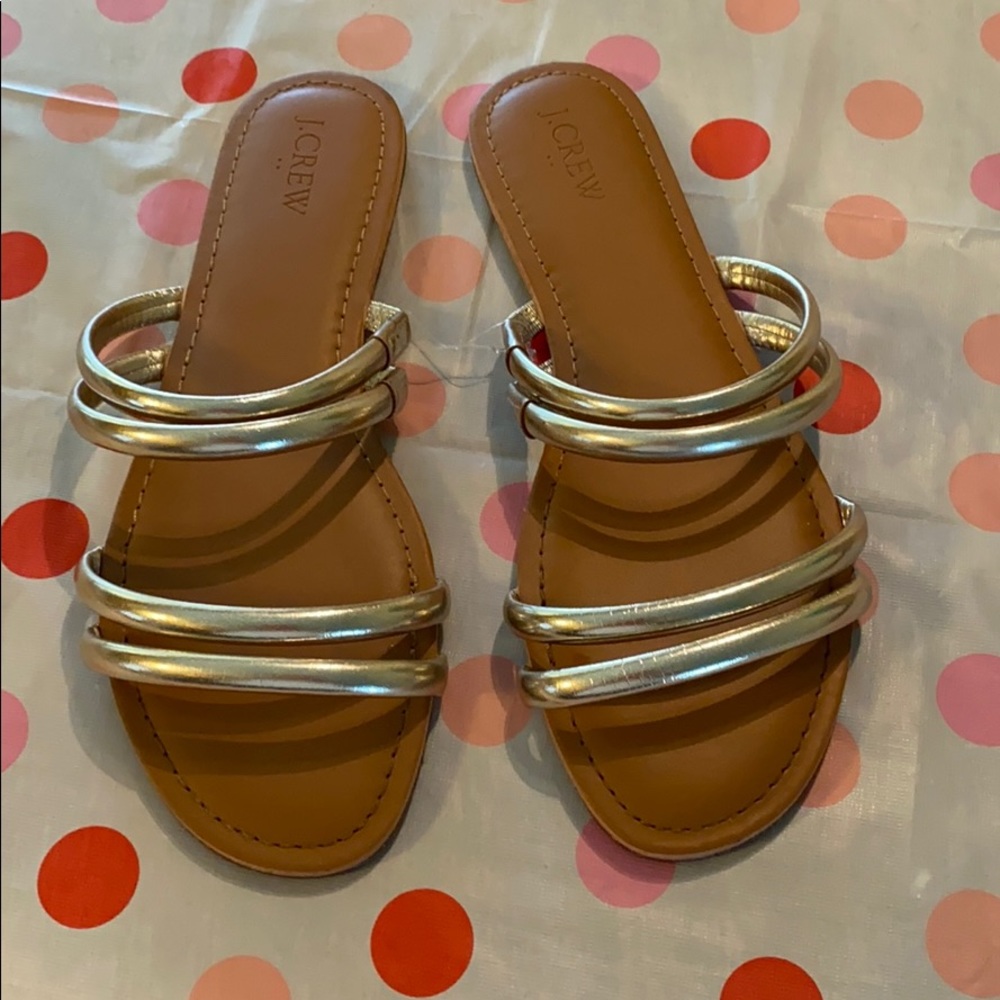 J Crew Womens 9 Strappy Seaside Slide